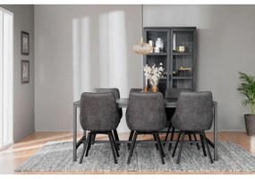 Vetrina in rovere nero 95x195 cm Everett - Rowico