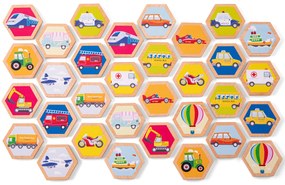 Memory in legno - mezzi di trasporto