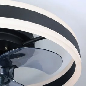 Brilagi LED dimmer con ventilatore 30W 230V 3000-6500K nero + DO