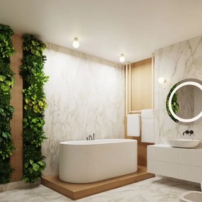 Sollux SL.1717 - Applique da bagno HALO 1xG9/8W/230V IP44 color crema