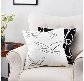 Eglo 420004 - Cuscino decorativo CHEVERY 45x45 cm bianco/nero