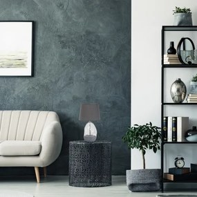 Rabalux 74228 - Lampada da tavolo APOLONIA 1xE27/40W/230V grigio