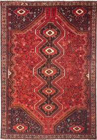 Shiraz Tappeto 340x240 Rosso (Iran) Annodato A Mano