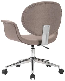 Sedia da ufficio girevole grigio talpa in tessuto