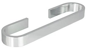 Portasciugamani da parete Materia cromo spazzolato, L 32 cm