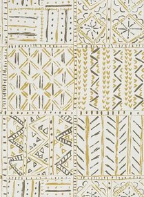 Nina Campbell Carta da parati Cloisters - Ochre/ Tobacco
