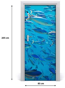 Poster adesivo per porta Pesce corallo 85x205 cm