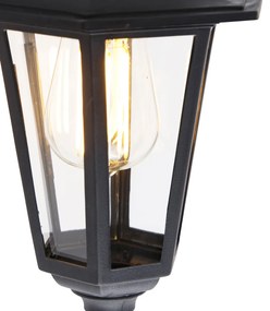 Lampada da parete per esterni intelligente nera IP44 con Wi-Fi ST64 - New Haven