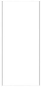 Pannello laterale per box doccia Alba H 190cm, Sp. 6 mm vetro vetro senza finitura / trasparente cromato