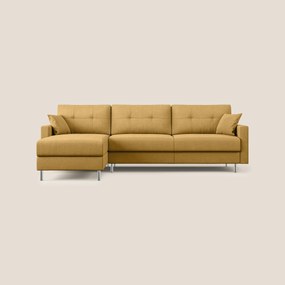 Megan divano letto angolare in microfibra smacchiabile T11