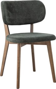 Sedia da pranzo verde scuro/marrone Cally – Bloomingville