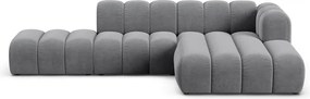 Divano angolare grigio ad angolo destro Lupine - Micadoni Home