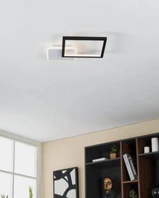 Plafoniera LED Gafares nero IP20 cct da bianco caldo a bianco freddo con regolazione di temperatura, 2100 lumen EGLO