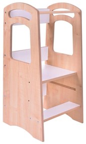Torre d'apprendimento THOMAS bianco/acero
