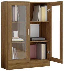 Mobile Vetrina Rovere Marrone 82,5x30,5x115cm Legno Multistrato