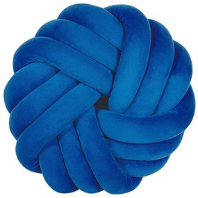 Cuscino a nodo 30 x 30 cm blu AKOLA Beliani