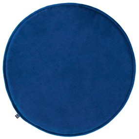 Kave Home - Cuscino per sedia rotondo Rimca velluto blu Ã˜ 35 cm
