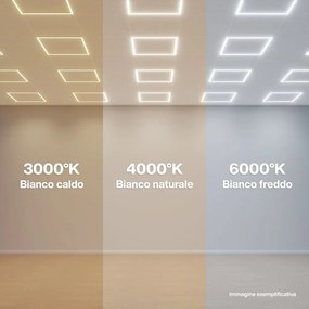 Pannello LED a Cornice 60x60 44W CCT, No Flickering con driver Philips Colore Bianco Variabile CCT