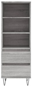 Credenza grigio sonoma 40x36x110 cm in legno multistrato