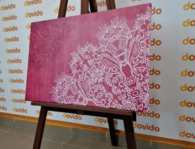 Quadro su tela – Elementi di Mandala floreale