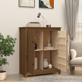 Credenza miele 83x41,5x100 cm in legno massello di pino