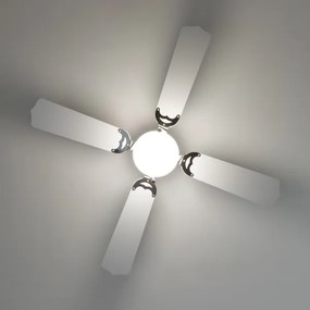ZEVENTI - Ventilatore da soffitto NAVAGIO 1xE27/60W/230V nero/bianco