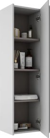 Colonna per mobile bagno Indico VISOBATH 1 anta P 28 x L 120 x H 34.5 cm Grigio laccato MDF