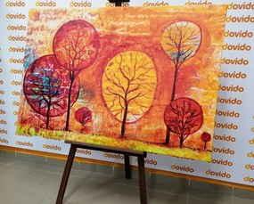 Stampa su tela – Alberi nei colori dell'autunno