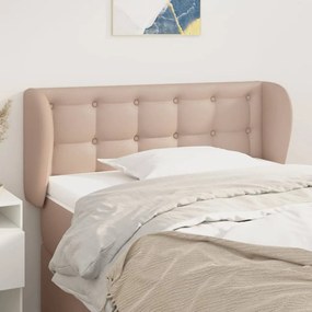 Testiera Ad Orecchio Cappuccino 103x23x78/88 Cm İn Similpelle /