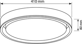 Brilagi-LED Plafoniera dimmerabile MATTEO LED/48W/230V 3000-6500K Ø 41 cm turchese + telecomando