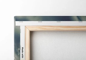 Quadro su tela – Gocce di rugiada sull'erba