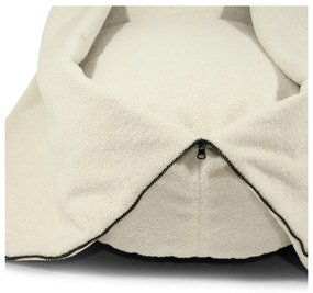 Pouf a sacco per bambini marrone con rivestimento in bouclé Cocoon 100 – SLOWDOWN