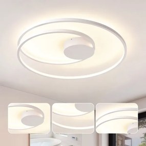 Brilagi- Lampada da soffitto LED dimmerabile TWISTER LED/75W/230V Ø 70 cm bianco + telecomando