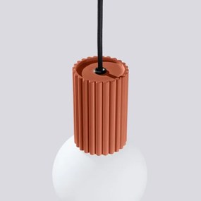 Sollux SL.1729 - Lampadario a sospensione con filo HALO 1xG9/8W/230V diametro 12 cm arancione