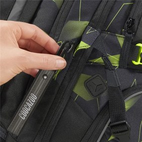 Zaino scuola coocazoo PORTER, Lime Flash, certificato AGR