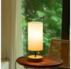 Aigostar - Lampada da tavolo con porta USB 1xE27/40W/230V beige