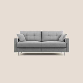Megan divano letto matrimoniale in microfibra smacchiabile T11 grigio