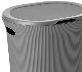 Cesto portabiancheria grigio antracite capacità 40 lt