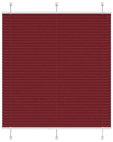 Tenda Plissettata Rosso Bordeaux 120x100 Cm Larghezza Tessuto /