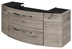 Mobile da bagno sospeso sotto lavabo L 119 x H 48 x P 46.2 cm rovere, 2 cassetti, 2 ante PELIPAL Cassca