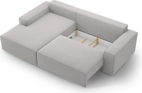 Divano letto angolare grigio chiaro (angolo sinistro) Jodie - Micadoni Home