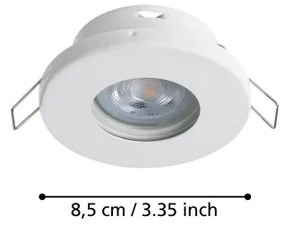 Eglo 901759 - SET 3xLED Lampada da bagno FAVAZZINA 1xGU10/4W/230V IP44 bianco