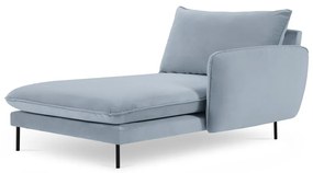 Poltrona in velluto azzurro (angolo destro) Vienna - Cosmopolitan Design