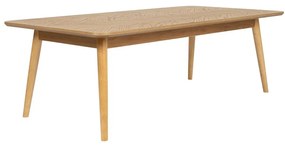 Tavolino da salotto di colore naturale con piano effetto rovere 60x120 cm Fabio – White Label