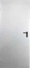 Porta per cantina a battente ZK in acciaio zincato colore incolore, L 80 x H 210 cm, apertura a tirare a destra