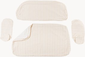 Copertura per divano a righe Al Fresco, set da 4