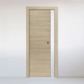 Porta scorrevole Oxford rovere L 60 x H 210 cm reversibile