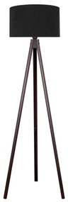 Brilagi - Lampada con piedistallo VELVET 1xE27/60W/230V wenge/nero
