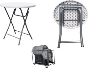 tavolo catering alto tondo 60