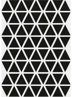 Ferm Living Adesivo murale Mini Triangle - schwarz